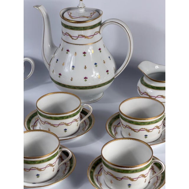 Mid-Century Modern Tea Set for Six by Haviland Limoges, France, 1990s, Set of 15 For Sale - Image 3 of 18