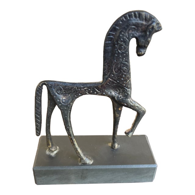 Vintage Italy Museum Copy Bronze Horse Art Statue For Sale