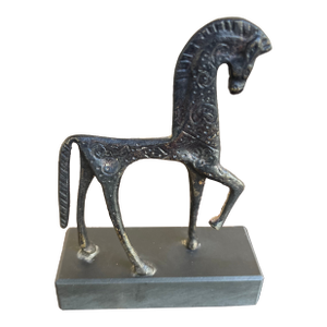 Vintage Italy Museum Copy Bronze Horse Art Statue