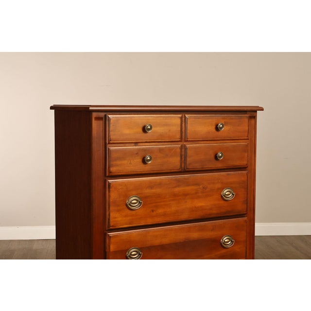 Late 20th Century Broyhill Traditional 5 Drawer Tall Chest For Sale - Image 5 of 18