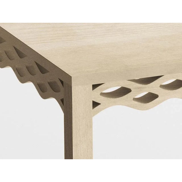 Contemporary Oak Plank Table by Mario Alessiani for Dialetto Design For Sale - Image 3 of 4