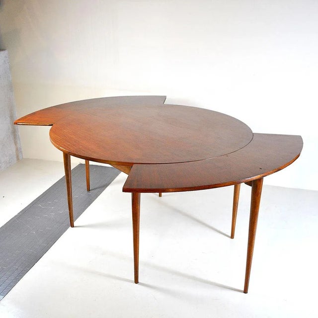 Brown Model Flip Flap Dining Table from Dyrlund, 1960s For Sale - Image 8 of 18