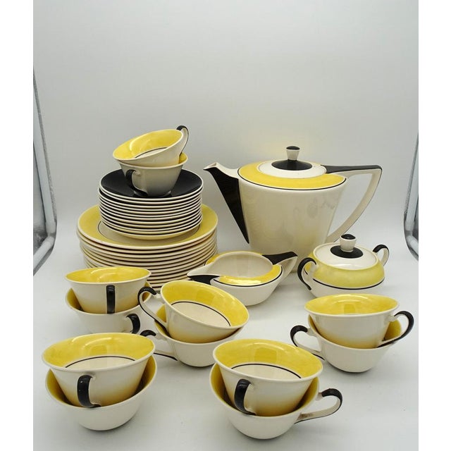 Art Deco Dutch Ineke Service Set by Edmond Bellefroid for Petrus Regout Maastricht Koninklijke Sphinx, 1933, Set of 39 For Sale - Image 15 of 18