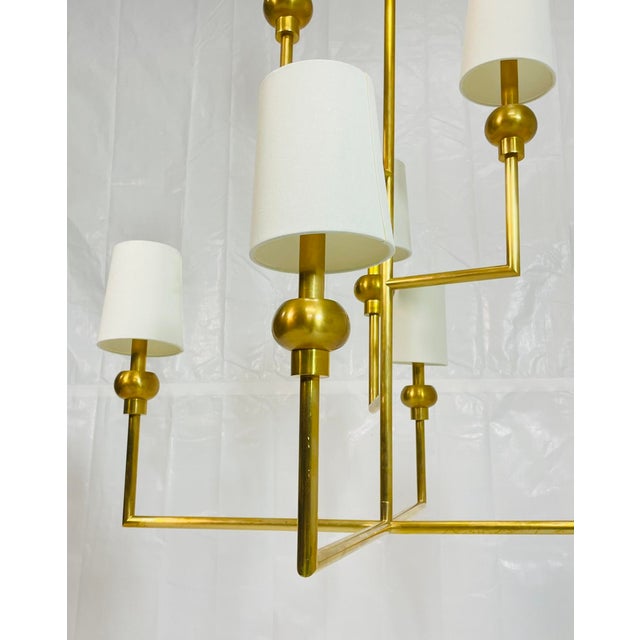 Brass Paloma Contreras "Comtesse" Brass Chandelier for Visual Comfort Signature For Sale - Image 8 of 18
