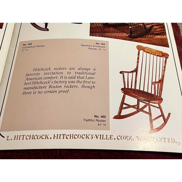 Hitchcock Vintage “Faithful” Rocker For Sale - Image 11 of 12