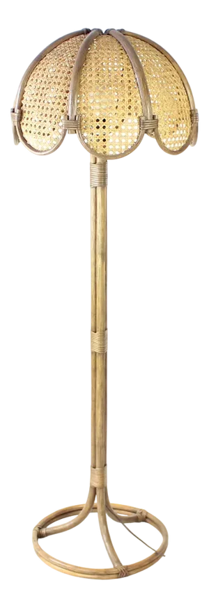 Freestanding Floor Lamp in Bamboo, Czech Republic, 1990s