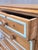 Antique English Edwardian Natural Pine Chest of Drawers With Blue French Line For Sale - Image 4 of 14