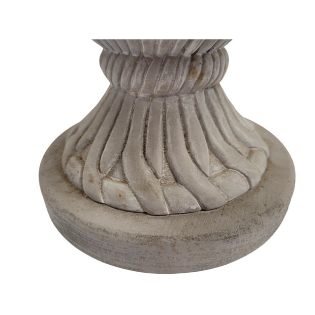 Botanical Style Table Lamp With Embroidered Linen Shade For Sale - Image 11 of 11