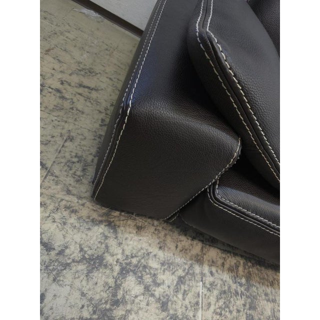 Leather Sofa in Brown by Roche Bobois For Sale - Image 17 of 18