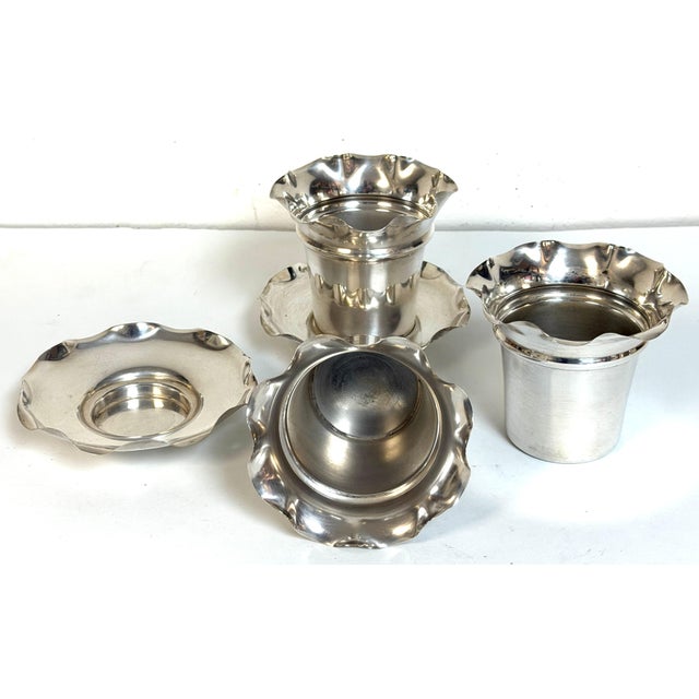 Silver English Edwardian Silver-Plated Epergne by Copper & Fry, 11 -Pieces, Circa 1900 For Sale - Image 8 of 18