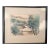 Mid 20th Century Hiroshi Honda Ink and Watercolor Landscape, Signed, Framed For Sale