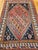 Persian Vintage Persian Qashqai Tribal Area Rug, Hand-Knotted Wool, Geometric Pattern, 5x7, Rust & Navy For Sale - Image 3 of 16