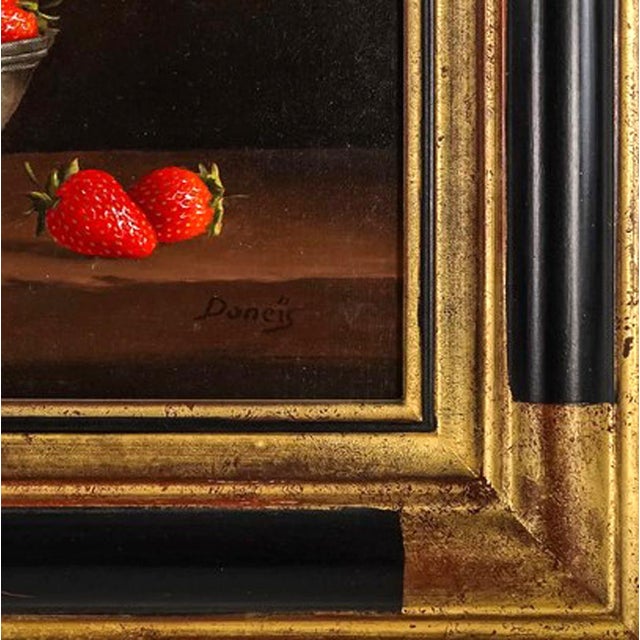 Contemporary Still Life Painting by Jean Marie Daneis, Les Fraises, the Strawberries For Sale - Image 3 of 5