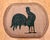 Vintage American Hand Hooked Rug, Wool & Cotton, Standing Rooster Design, 2x3 For Sale - Image 9 of 14