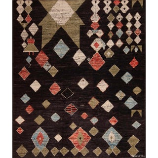 Nazmiyal Collection Bold Graphic Tribal Geometric Modern Area Area Rug For Sale