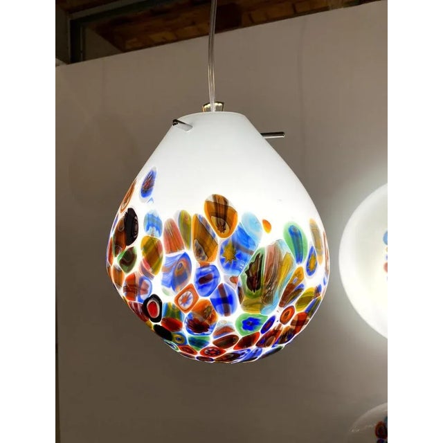 Contemporany Murrine Sphere Lamp in Murano Style Glass from Simoeng For Sale - Image 4 of 4