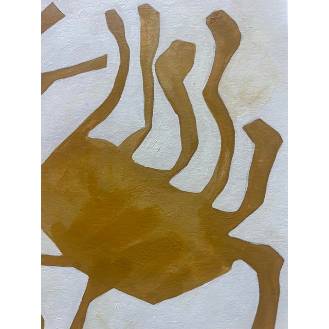 Brown 2025 Contemporary Neutral Color Gallery Wall Collection of Paintings on Paper and Canvas by Artist r.k. Red For Sale - Image 8 of 11