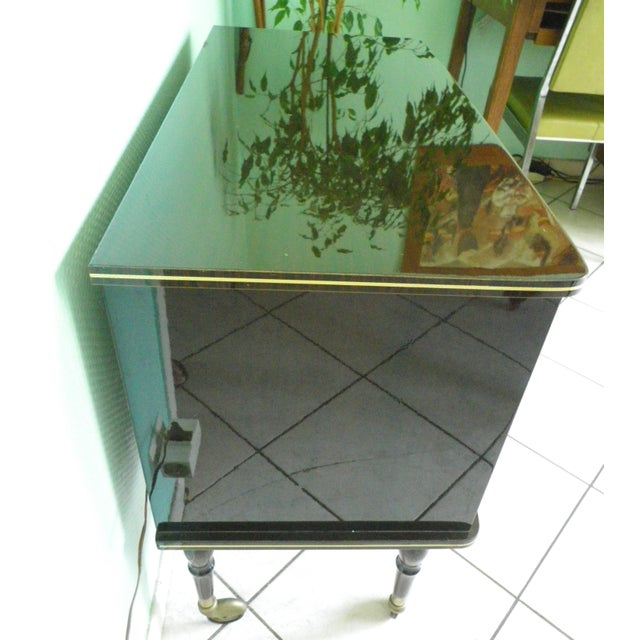 Illuminated Bar Cabinet in Lacquered Wood, 1960s For Sale - Image 11 of 18