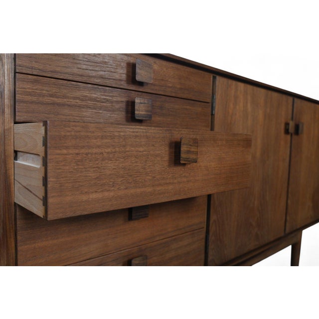 Large Ib Kofod Larsen "Danish Range" Credenza in Teak For Sale - Image 10 of 10