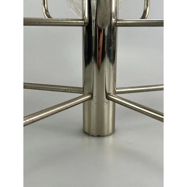 Mid-Century Modern Mid-Century Space Age Chandelier in Metal & Glass, 1970s For Sale - Image 3 of 13