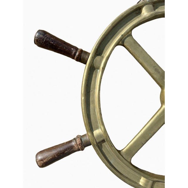 Brass Rudder Ship Wheel, 1920s | Chairish