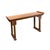 Asian Oriental Point Edge Altar Natural Wood Grain Everted Flanges Console Table For Sale - Image 3 of 13
