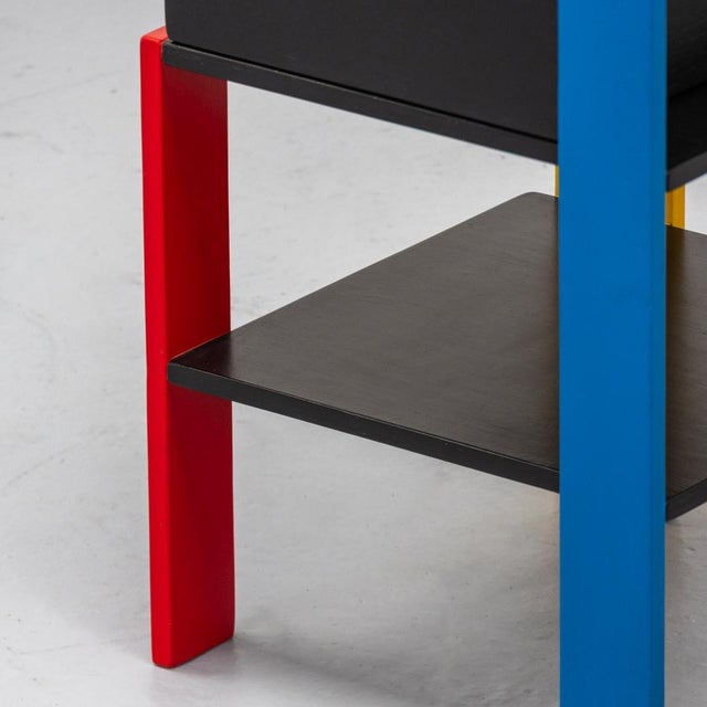 Side Table in the style of Rietveld, 1980s For Sale - Image 12 of 16