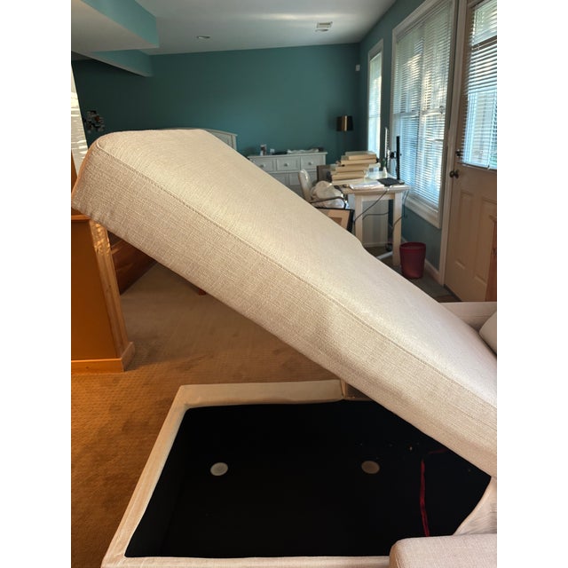 Off-white Off-White Pottery Barn Sofa With 2 Matching Chairs and Coffee Table For Sale - Image 8 of 10
