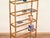 1960s Large Italian Arch Shelf in Rattan and Brass, 1970s For Sale - Image 5 of 17
