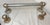 Industrial Rare Antique Industrial Nickel Plated Brass Wall Mount Towel Rack Holder Fixture For Sale - Image 3 of 8