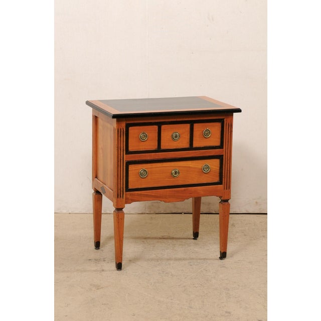 Mid-Century Modern Mid 20th Century Raised Chest with Ebony Accents For Sale - Image 3 of 11