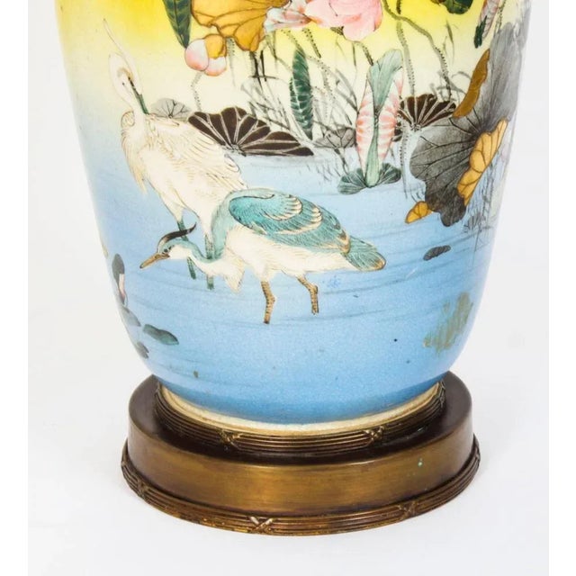 Blue Antique Japanese Satsuma Taizan Vases, 1800s, Set of 2 For Sale - Image 8 of 18