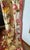 Beige Custom Floral Pinch Pleat Drapery 72x96 Lined Interlined Estate Quality Pair For Sale - Image 8 of 9