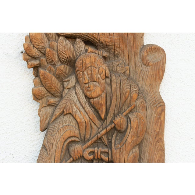 19th Century Early 1800's Architectural Ancestor Carving For Sale - Image 5 of 8