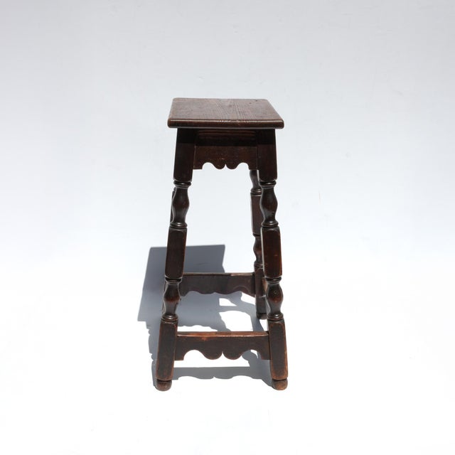 Victorian Very Tall English Joint Stool English, Circa 1870 For Sale - Image 3 of 5