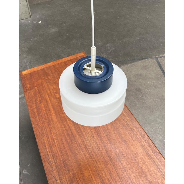 Mid-Century Space Age German Glass Pendant Lamp from Staff, 1970s For Sale - Image 4 of 18