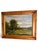 American Traditional Pastoral Landscape Oil Painting in a Rustic Pine Frame / English Country Side Scene For Sale - Image 3 of 7