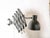 This workshop light is completely adjustable due to its scissor system. the light holds an e27 fitting with a lightbulb,...