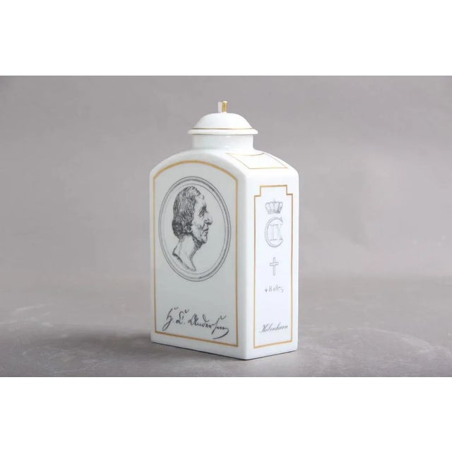 Danish Tea Can with Lid from Bing & Grondahl For Sale - Image 6 of 10