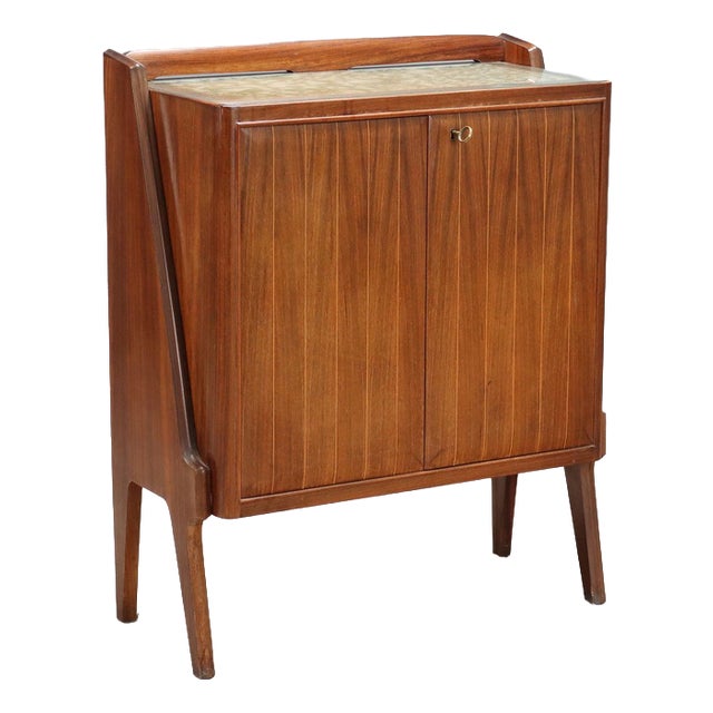 Small Wooden Sideboard, 1950s-1960s For Sale