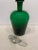 1980s Green Glass Decanter For Sale - Image 4 of 6