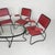 Mid-Century Modern Bauhaus Armchairs and Coffee Table with Tubular Frame, 1950s, Set of 5 For Sale - Image 3 of 18