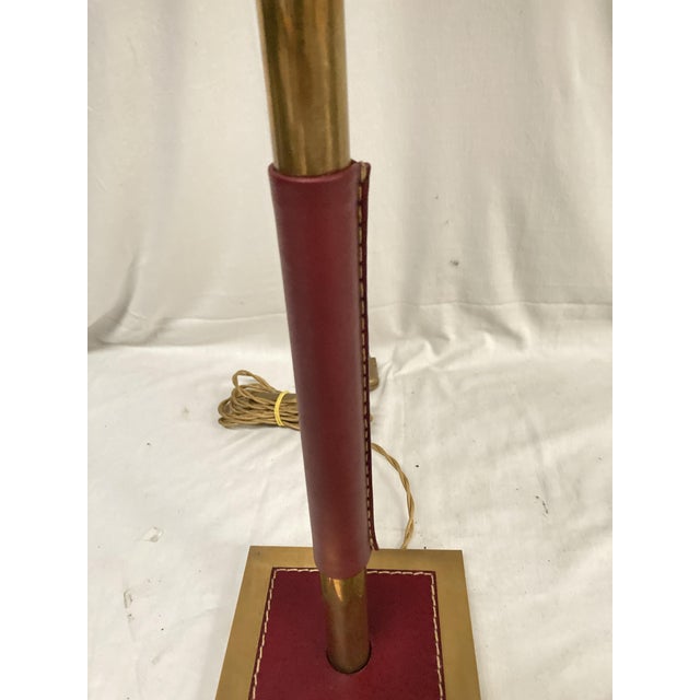 Leather Lamp by Jacques Adnet, 1950s For Sale - Image 7 of 10