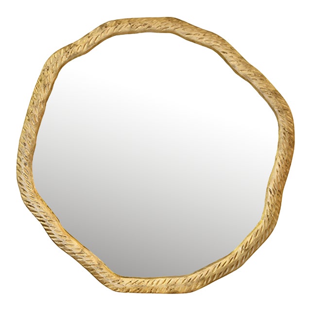 Matthew Izzo Home Cadence Mirror - Antique Brass For Sale