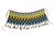 Blue Vintage Ceremonial Skirt Kirdi Beaded Cache Sex Pikuran Cameroon 18" W For Sale - Image 8 of 9