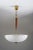 Swedish Modern Glass and Brass Pendant attributed to Orrefors, 1940s For Sale - Image 14 of 14