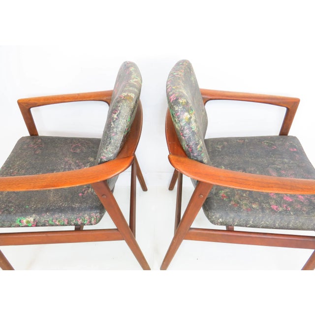 Vintage Mid 20th Century Folke Ohlsson for Dux Teak Open Armchairs - a Pair For Sale - Image 9 of 12