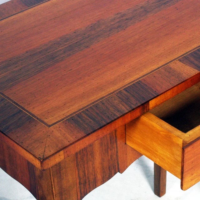 Mid-Century Walnut Nightstand, 1940s For Sale - Image 4 of 5