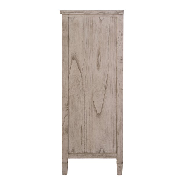 Wood Flagstaff 32 in. W Rectangular Wood 5 Drawer Chest, Desert Sand For Sale - Image 7 of 11