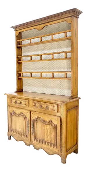Solid Oak Country French Pegged Joints 2 Part Dovetails Drawers Cupboard